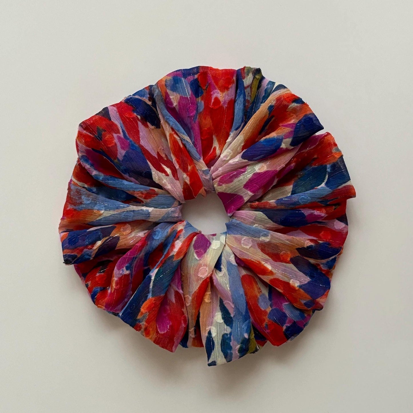 Colorful Printed Chiffon Scrunchies | Elegant Hair Scrunchies for Effortless Style | Handmade Scrunchies